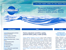 Tablet Screenshot of hydroclar.cz